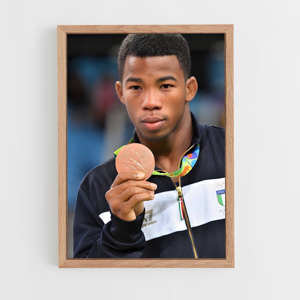 Poster L'Esprit Olympique – affiche Lutte (vue 4)